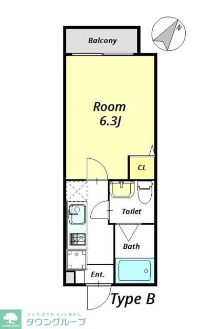 East Flat 松戸の物件間取画像