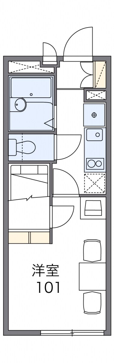 レオパレスKosmosの物件間取画像