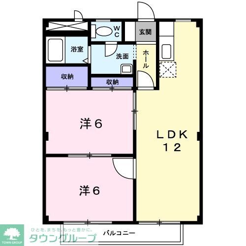 プラウド壱番館の物件間取画像