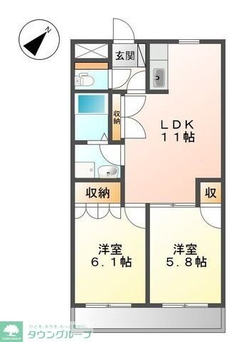 セントラルハイツIIの物件間取画像