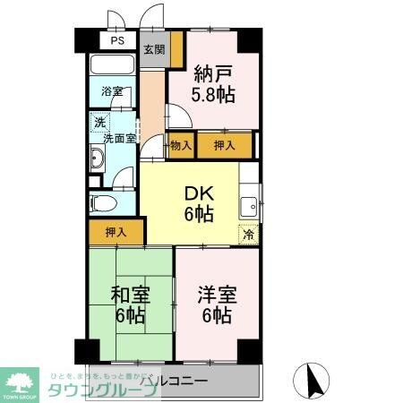 グランドール高橋の物件間取画像