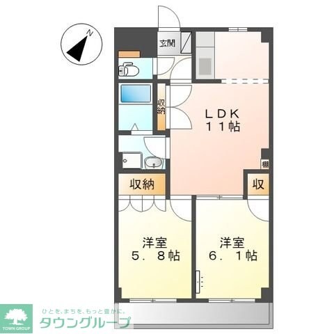 セントラルハイツIIの物件間取画像