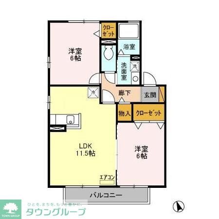 ヴィルヌープ IIIの物件間取画像