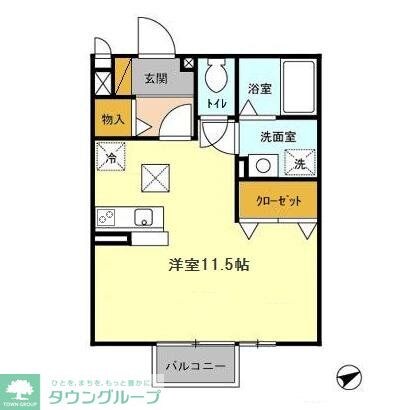 メルベーユの物件間取画像