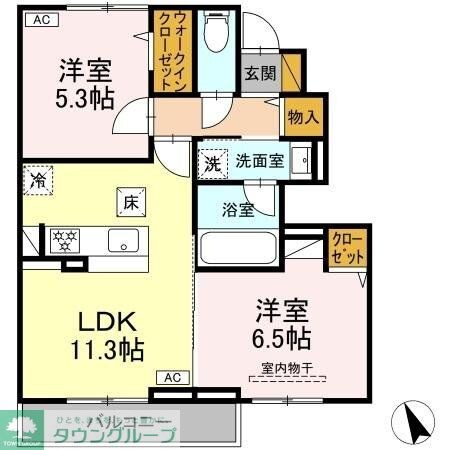 ソラーナ フェリスの物件間取画像