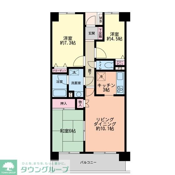 習志野台野村ハイツの物件間取画像