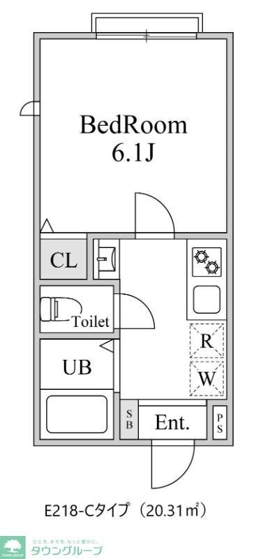 ムメ高柳(E-218)の物件間取画像
