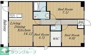 ボワ・デ・コガネの物件間取画像