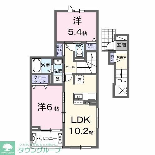 イーストフィールドIの物件間取画像