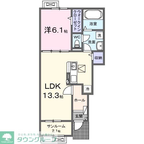 ルミエール鹿黒Bの物件間取画像