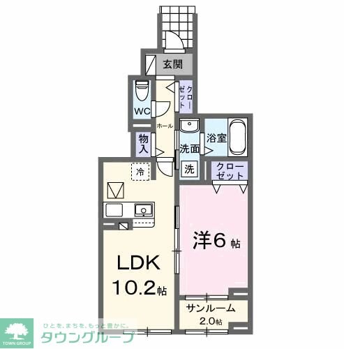 イーストフィールドIの物件間取画像