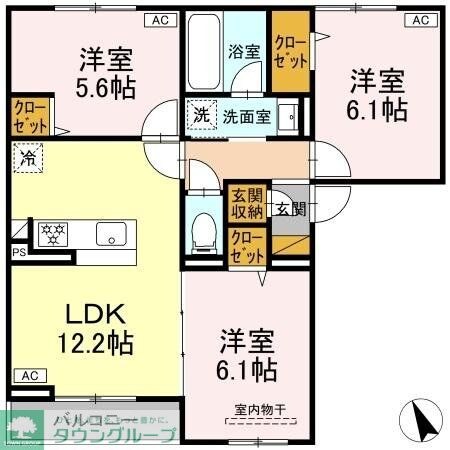 フェリスタの物件間取画像