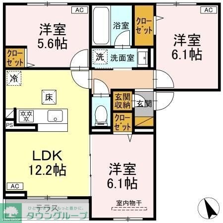 フェリスタの物件間取画像