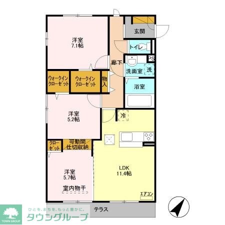 ティアレス Iの物件間取画像