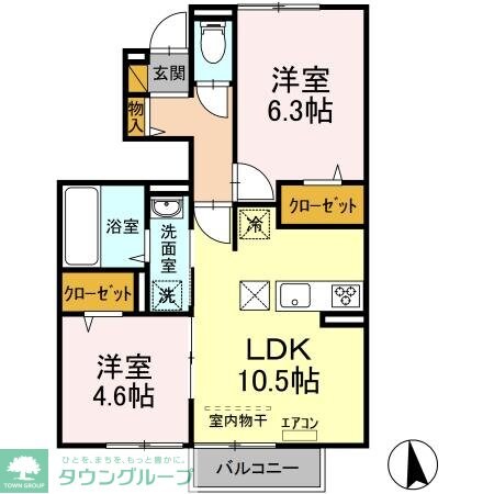 コーポ ルピナスの物件間取画像