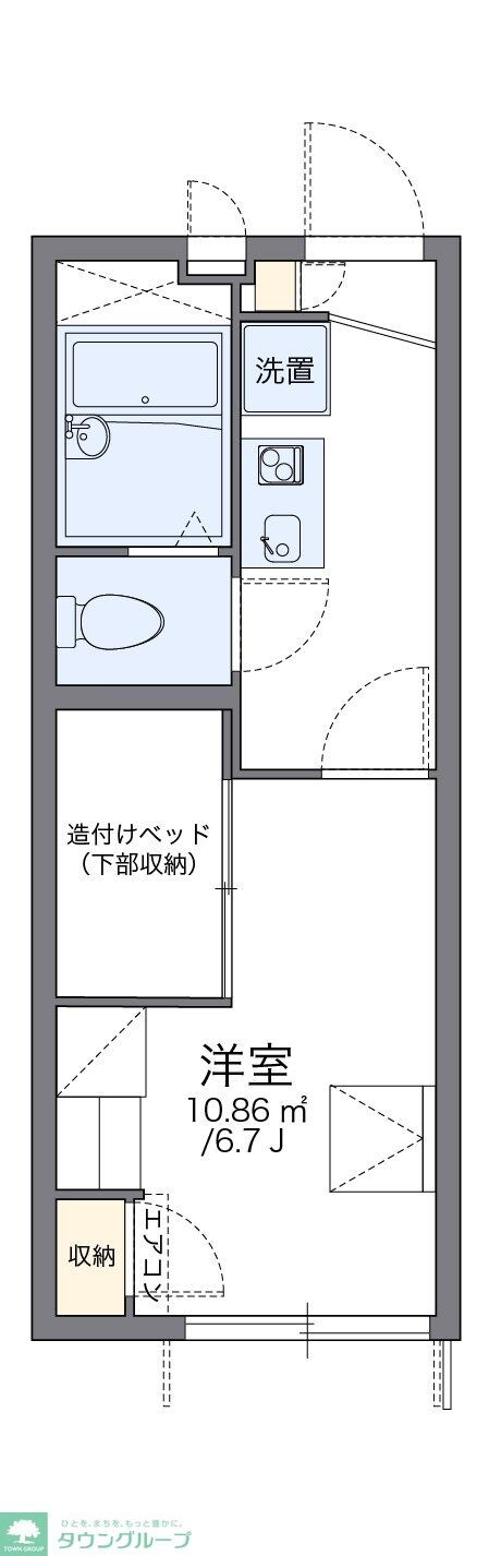 レオパレスアクシスIIの物件間取画像