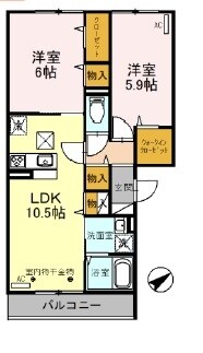 エーデルハイムIIIの物件間取画像