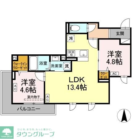 セレスティア南花畑IIIの物件間取画像