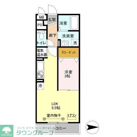 モンテローザの物件間取画像