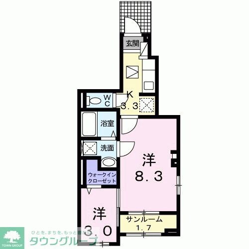 グランテラスBの物件間取画像