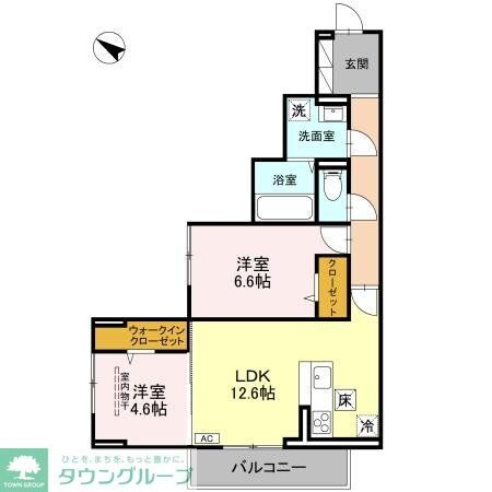 (仮)D-ROOM八幡町の物件間取画像