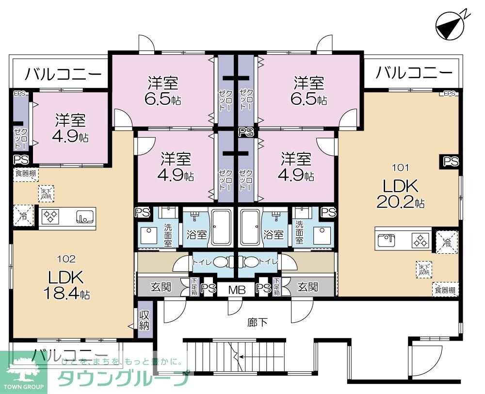 Campana Otakanomoriの物件間取画像