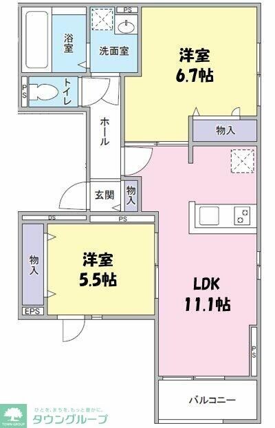 Elegante Serenoの物件間取画像