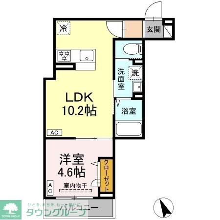セレスティア皿沼の物件間取画像