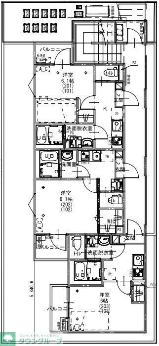 KEIAI RESIDENCE 新松戸IIの物件間取画像