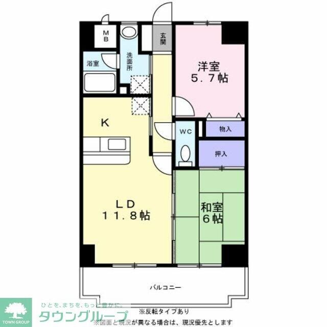 エクセラン東松戸の物件間取画像