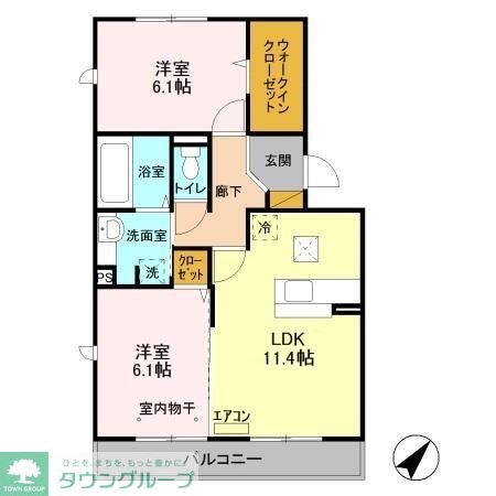 セルリア A棟の物件間取画像