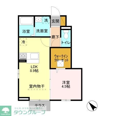 プレジールの物件間取画像