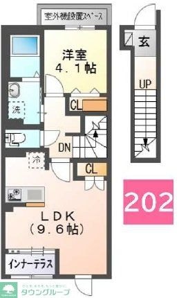 ラフィーネポルテの物件間取画像