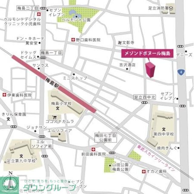 メゾンドボヌール梅島の物件内観写真