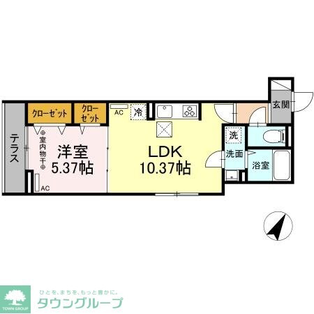 ルリアン西新井本町の物件間取画像