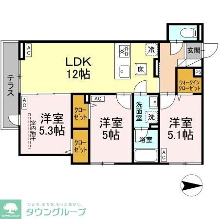 セレスティア西新井IIの物件間取画像
