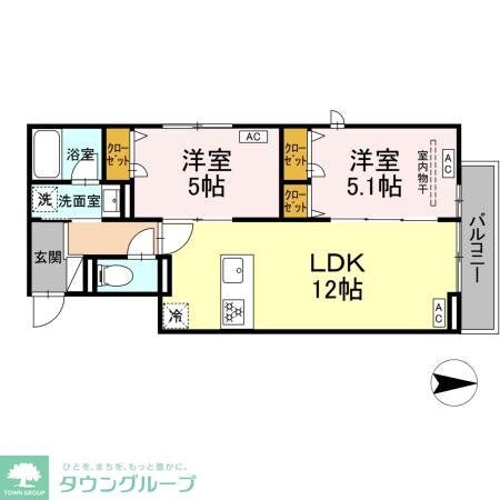 セレスティア西新井IIの物件間取画像