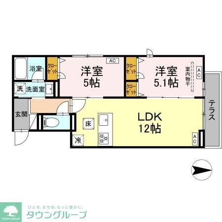 セレスティア西新井IIの物件間取画像
