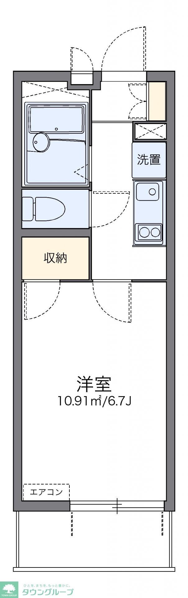 レオパレスフルートの物件間取画像