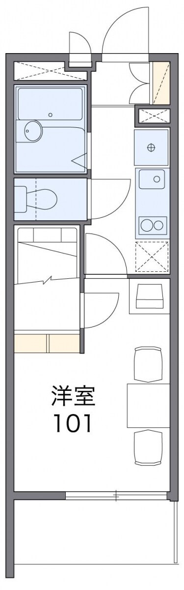 レオパレスカミーリアの物件間取画像