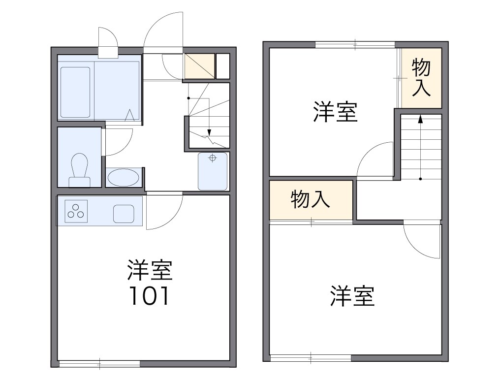レオパレス香澄の物件間取画像
