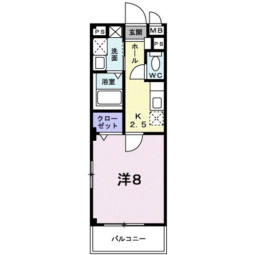 ソレイユ ツダヌマの物件間取画像