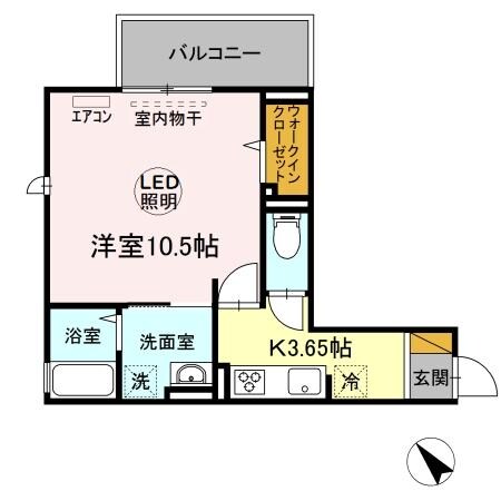 D-room八千代台の物件間取画像