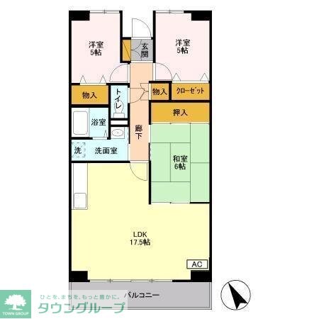 エスポワール八千代の物件間取画像