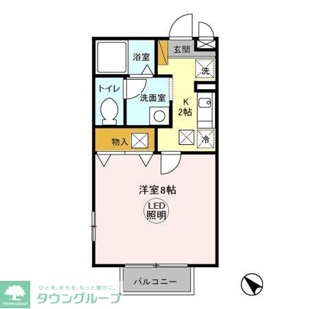 サンピラーの物件間取画像