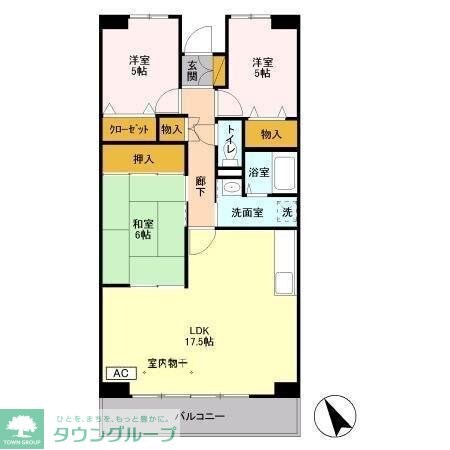 エスポワール八千代の物件間取画像