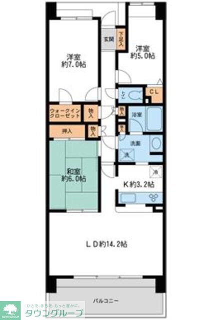 リーベスト西千葉の物件間取画像