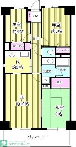 クレストヒル中野木の物件間取画像