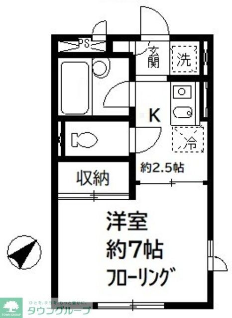 サザンヒルズの物件間取画像