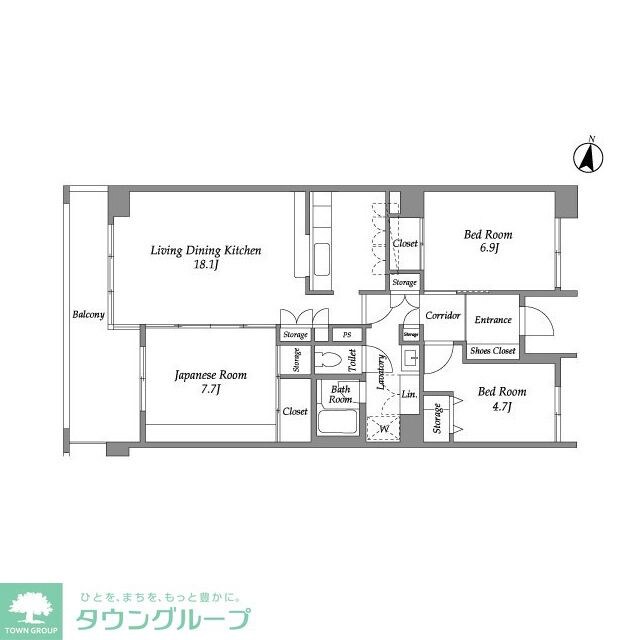 テレパレス西千葉の物件間取画像